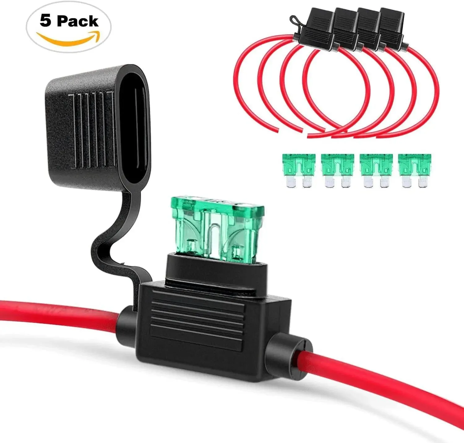 10Pack Inline Fuse Holder With 240Pcs Blade Fuses Set