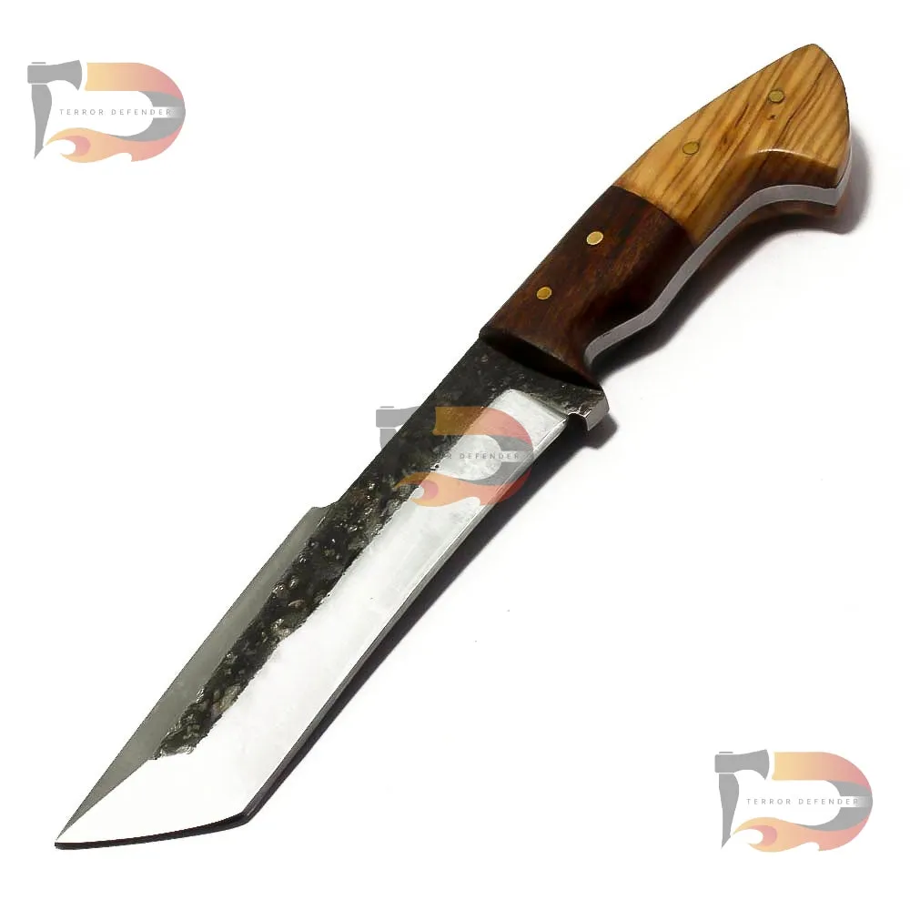 12″ Long High Carbon Steel Tanto Knife – Exceptional Craftsmanship for Hunters