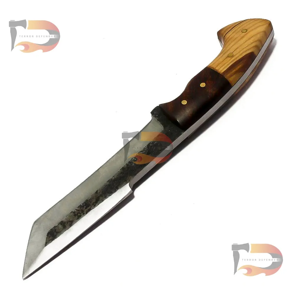 12″ Long High Carbon Steel Tanto Knife – Exceptional Craftsmanship for Hunters