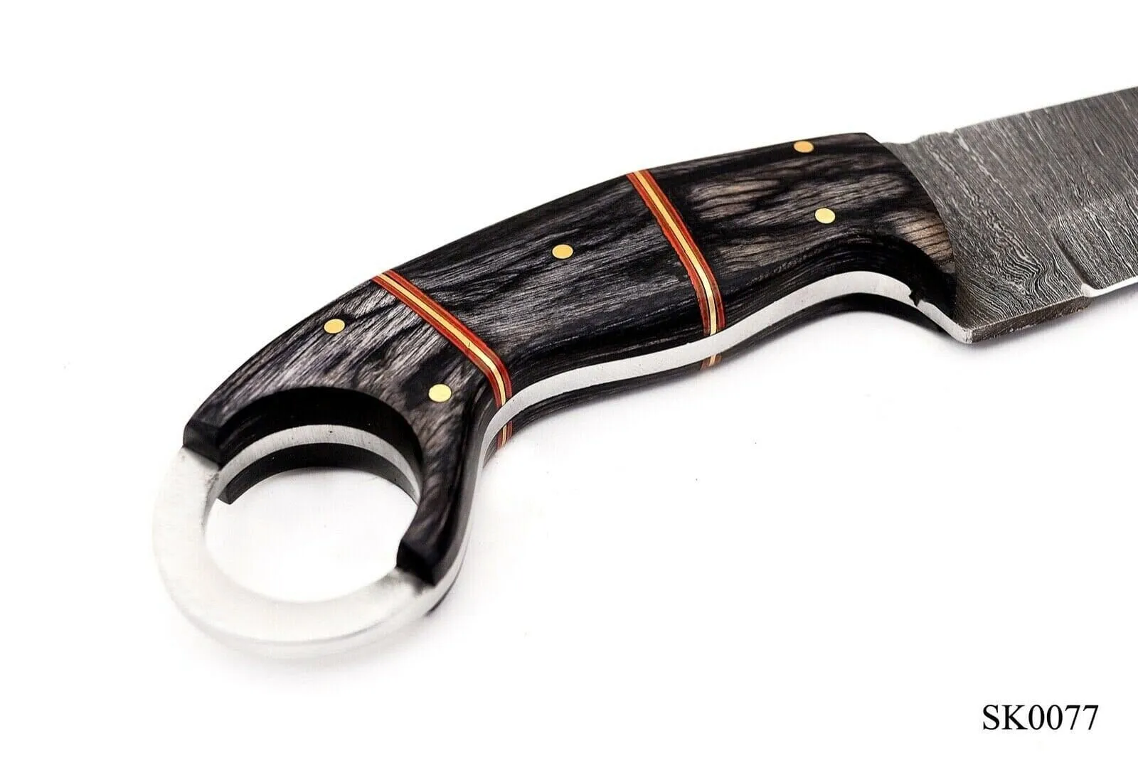 9" Straight Fixed Blade Hunting Tactical Knife Karambit