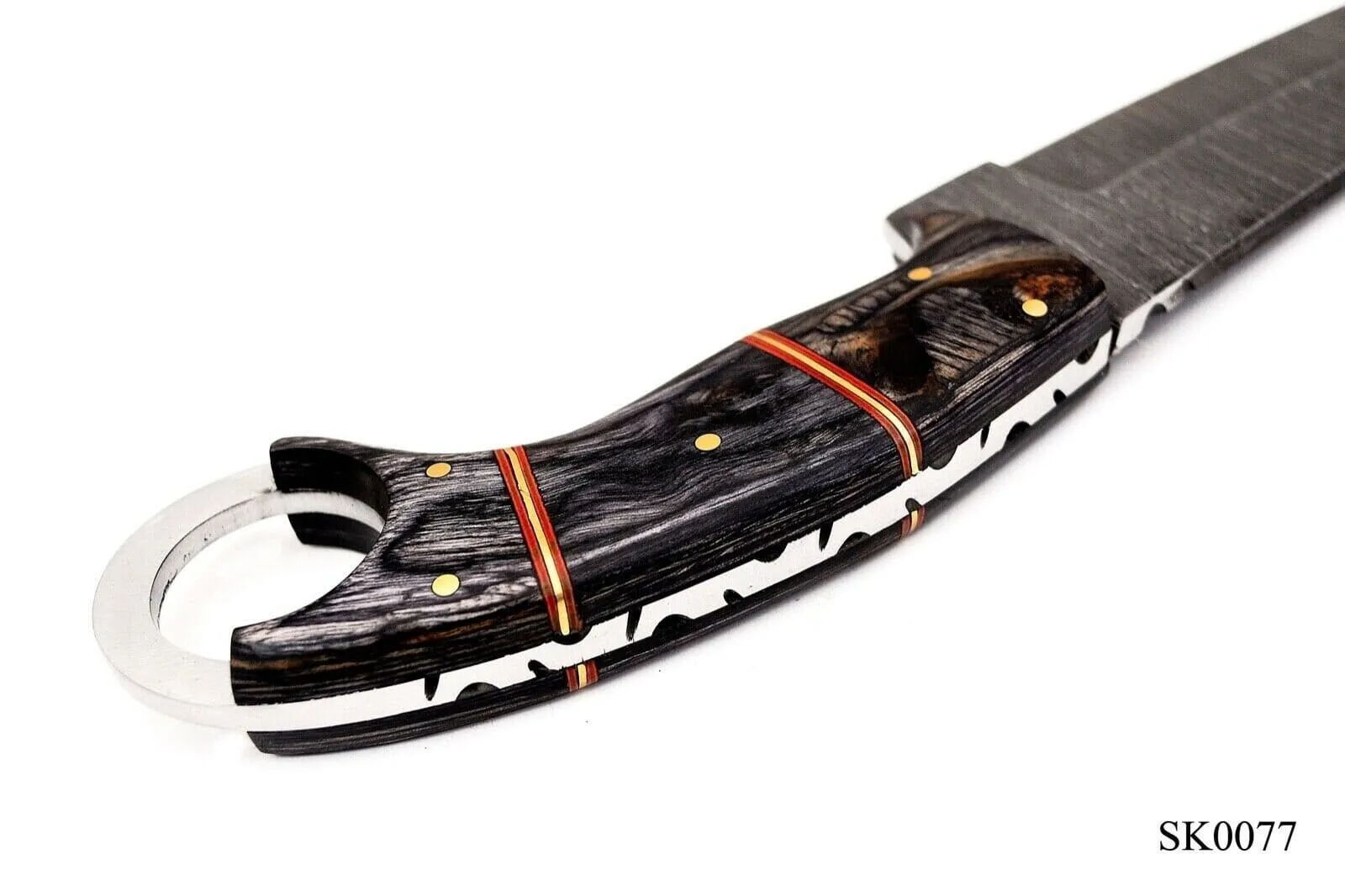 9" Straight Fixed Blade Hunting Tactical Knife Karambit