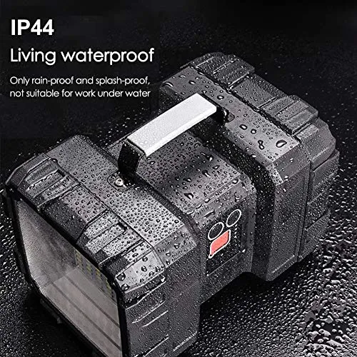 AlpsWolf Rechargeable Flashlight, LED Spotlight Flashlight 10000 Capacity 1200LM 20h Ultra-Long Standby 3 4 Lights Modes Camping Flashlight Waterproof with USB Output as a Power Bank