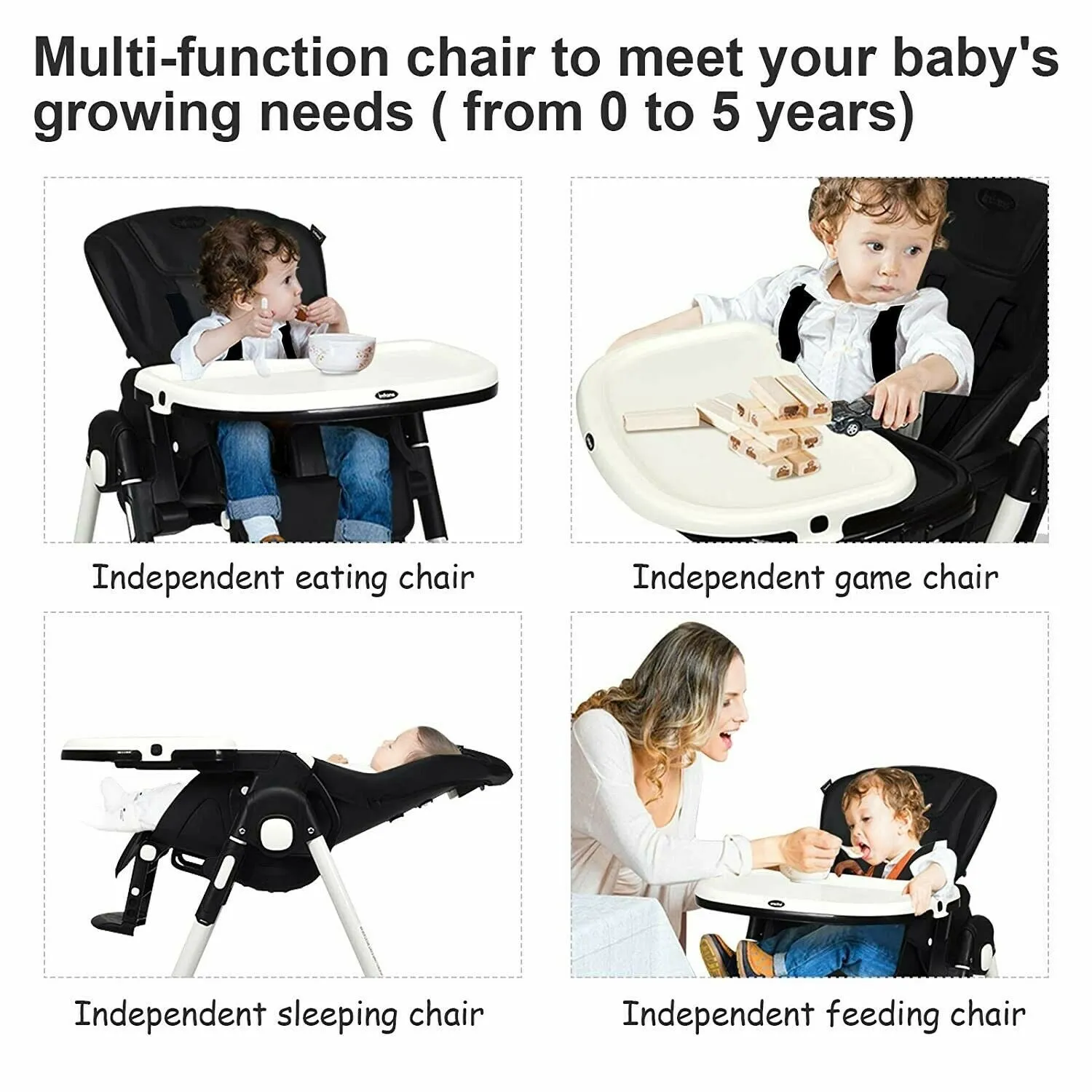 Baby Jogging Stroller with Car Seat Travel System Playard Bag High Chair TJ94522