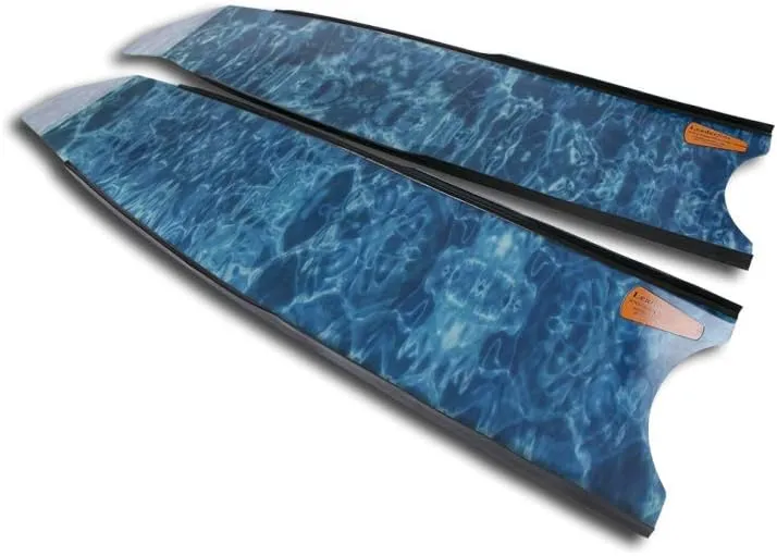 Blue Camo Freediving and Spearfishing Blades