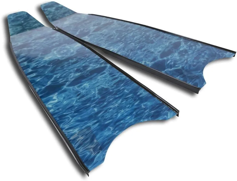 Blue Camo Freediving and Spearfishing Blades
