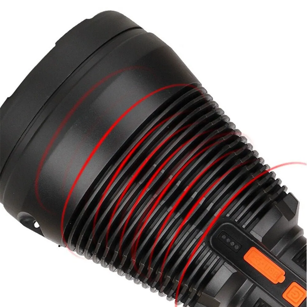CRONY W5118 8000MA High-intensity flashlight 1800LM 18650 8000MAH TYPE-C rechargeable