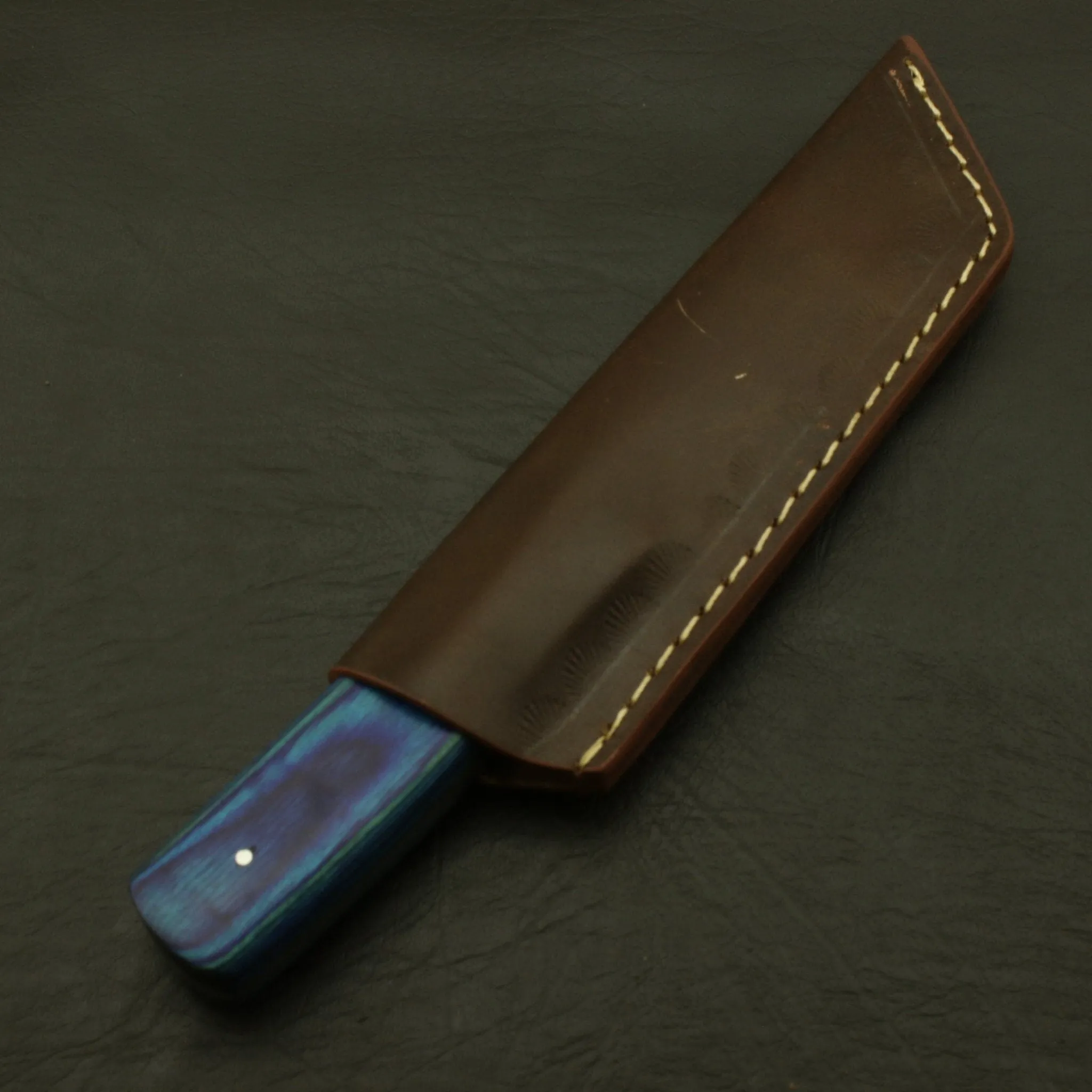Custom Handmade 9''inch High Carbon steel Dagger Knife/Skinning Knife/PAKKA/Rose/Wood/Sheath