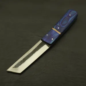 Custom Handmade 9''inch High Carbon steel Dagger Knife/Skinning Knife/PAKKA/Rose/Wood/Sheath