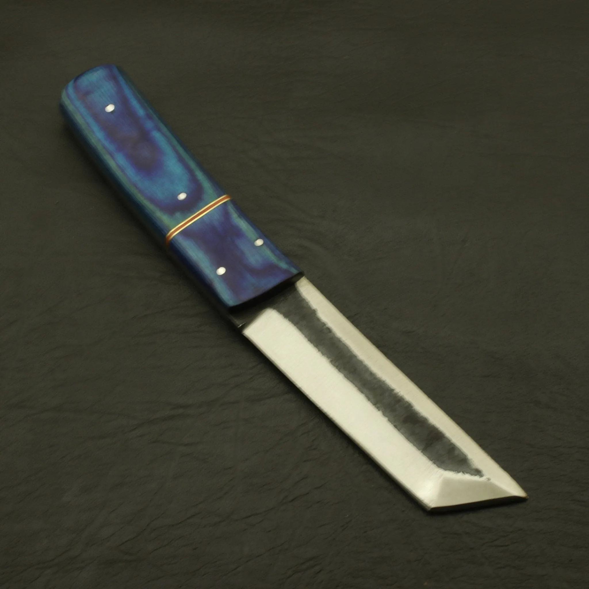 Custom Handmade 9''inch High Carbon steel Dagger Knife/Skinning Knife/PAKKA/Rose/Wood/Sheath