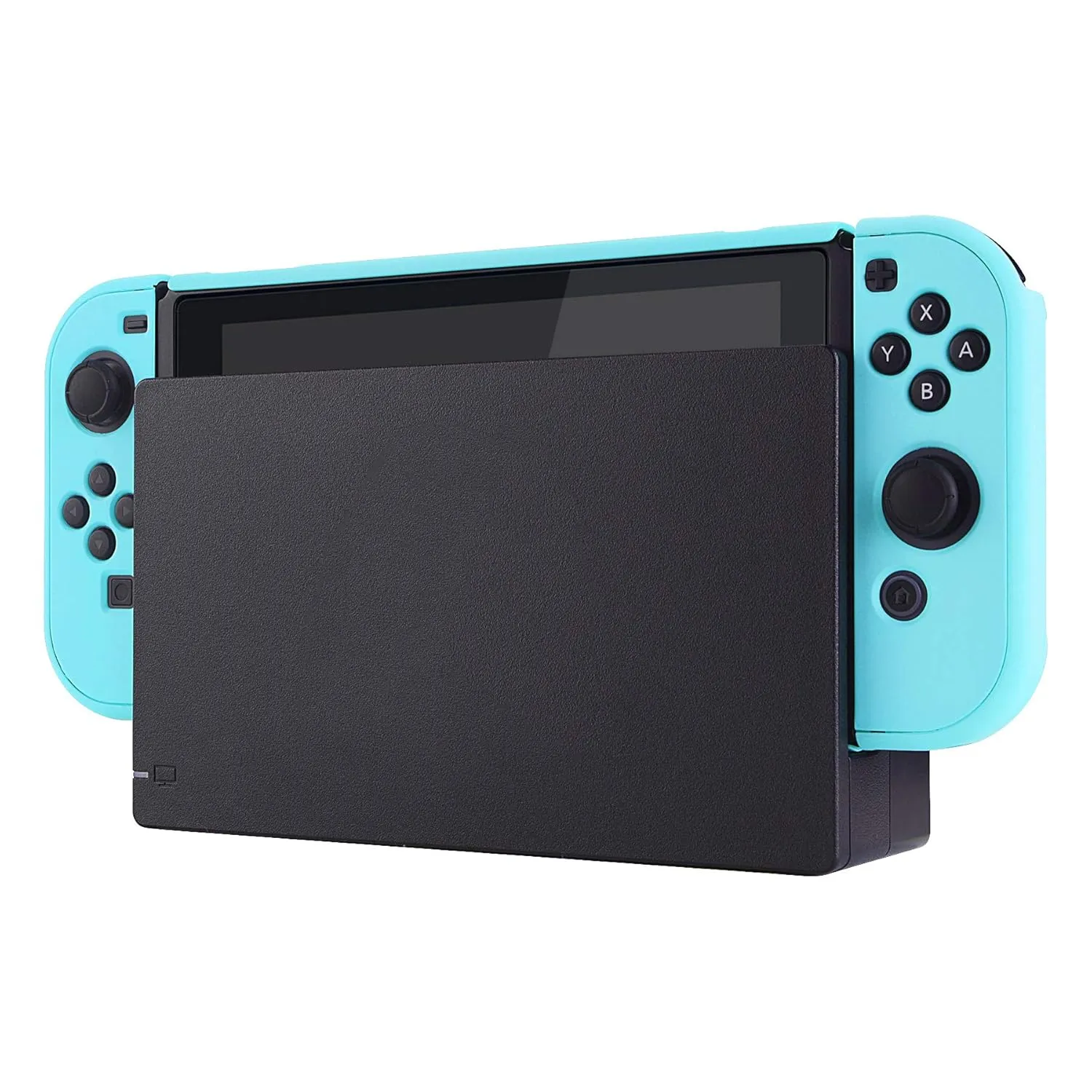 eXtremeRate PlayVital Cover for Nintendo Switch, Protective Case Protector for Switch - Shock-Absorbent Anti-Scratch Dockable Easy to Install Durable Hard Shell Game Accessories, Heaven Blue
