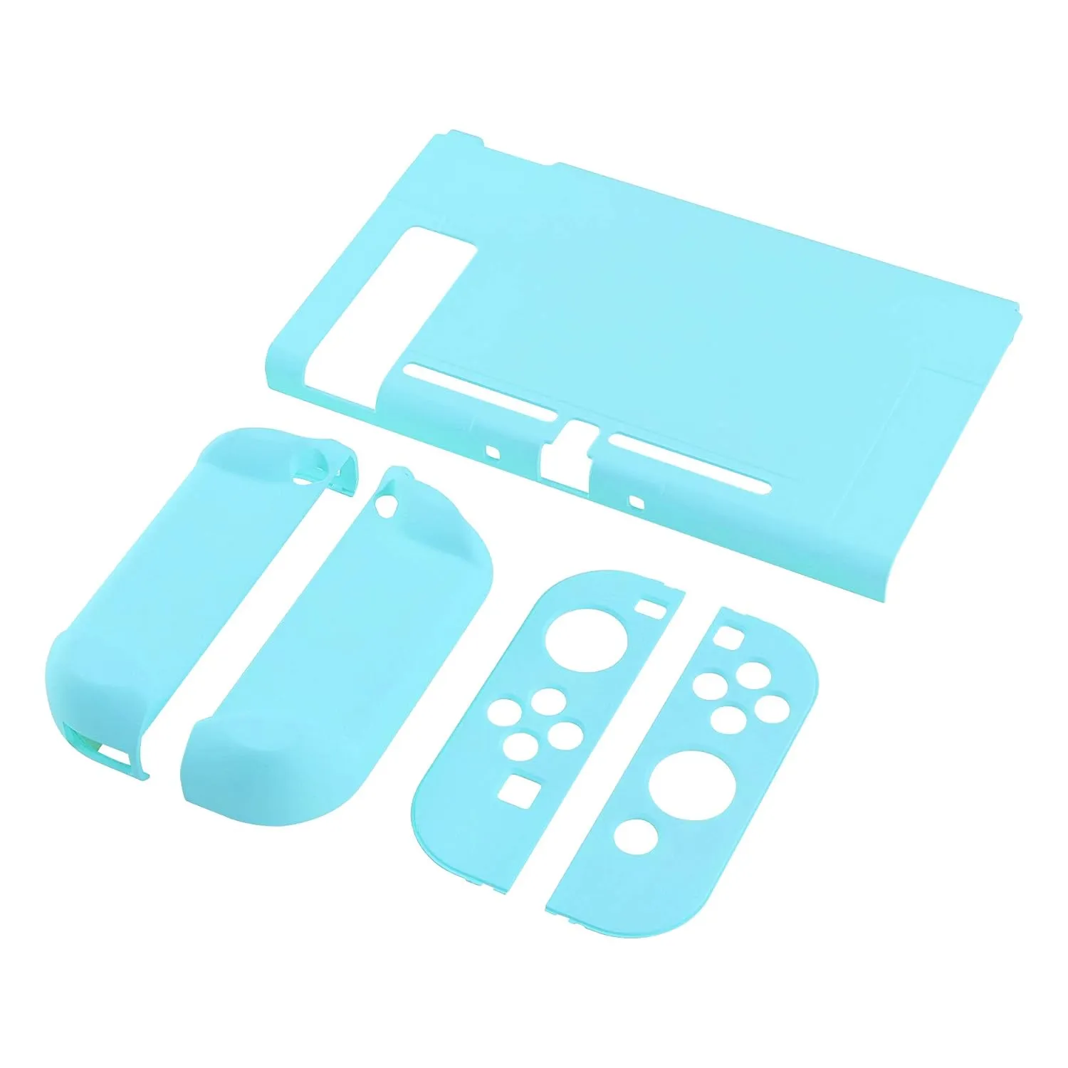 eXtremeRate PlayVital Cover for Nintendo Switch, Protective Case Protector for Switch - Shock-Absorbent Anti-Scratch Dockable Easy to Install Durable Hard Shell Game Accessories, Heaven Blue