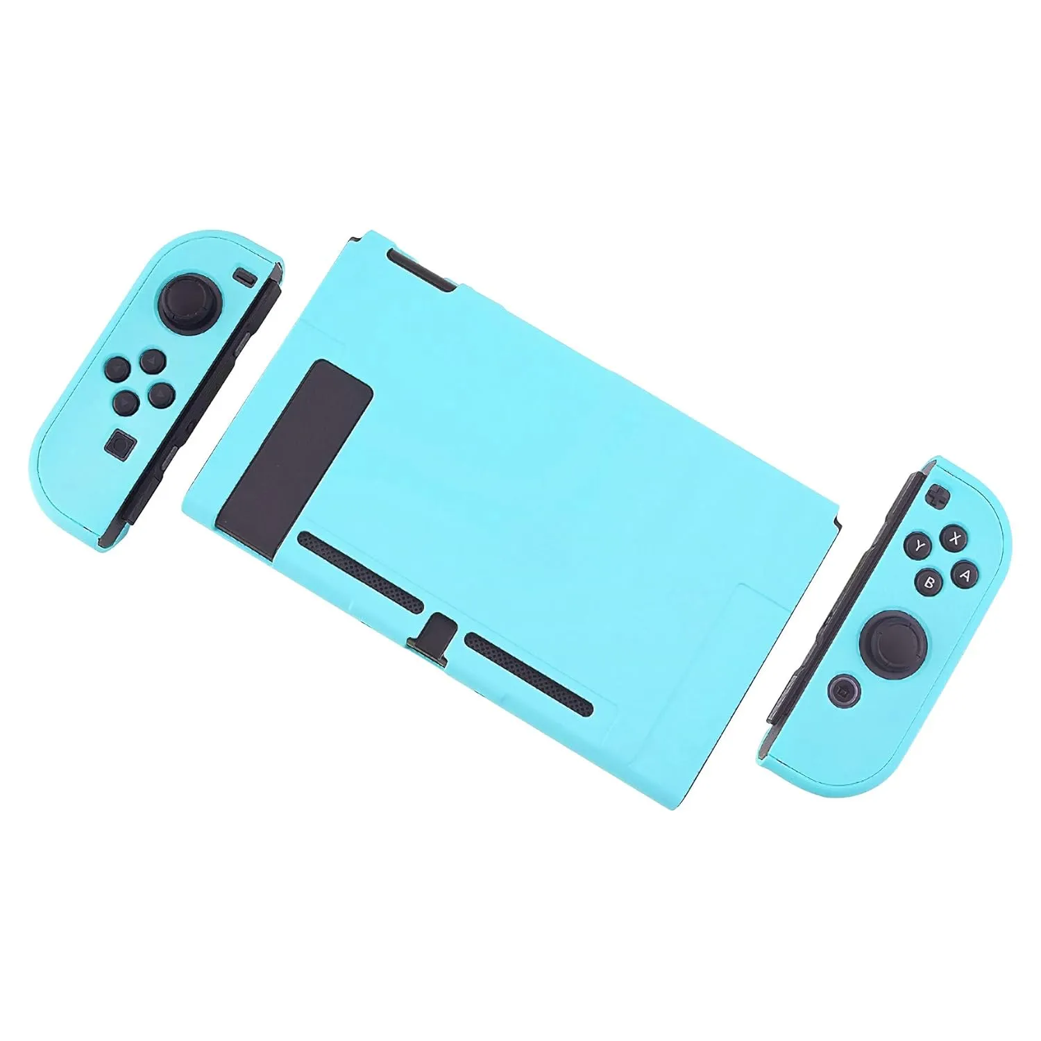 eXtremeRate PlayVital Cover for Nintendo Switch, Protective Case Protector for Switch - Shock-Absorbent Anti-Scratch Dockable Easy to Install Durable Hard Shell Game Accessories, Heaven Blue