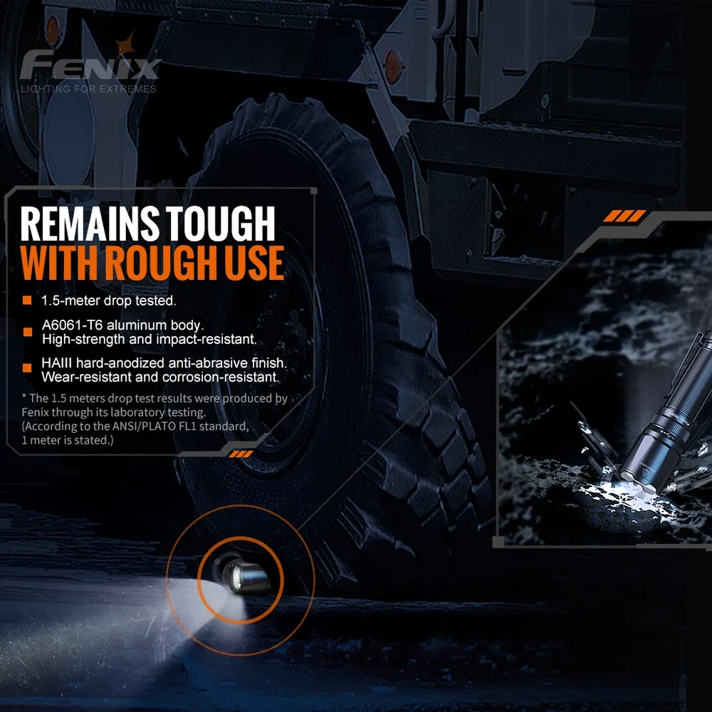 Fenix TK20R V2.0 Rechargeable LED Flashlight - Black