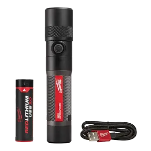 Flashlight - Milwaukee REDLITHIUM™ USB 1100L Twist Focus Flashlight, 2161-21