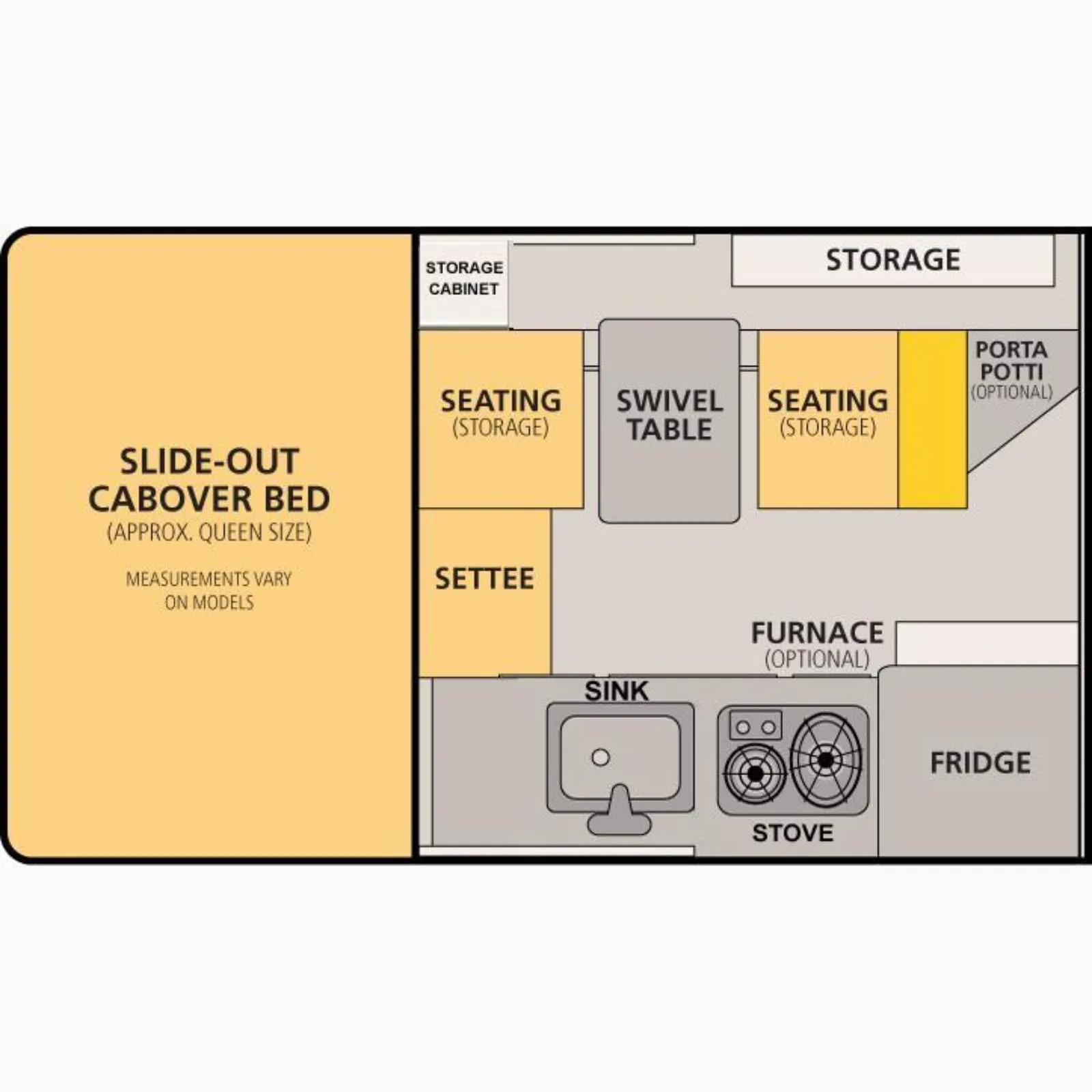 Fleet Slide In Model (For Midsize 6' Truck Bed)