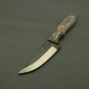 Handmade Superb Classical Carbon Steel Hunting Fixed Blade Pure Leather Sheath