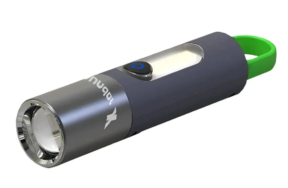 High Power LED Flashlight Camping Torch with 30W-LED and Side Light Telescopic Zoom Waterproof Lamp with Lampshade