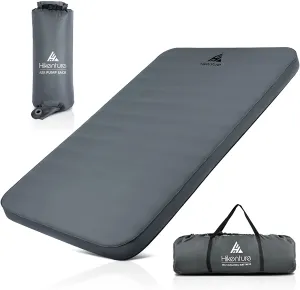 Hikenture 4 INCH Thick Self Inflating Sleeping Pad with 9.5 R Value, Comfort plus Camping Mattress with Pump Sack, Inflatable Foam Insulated Camping Pad, Portable Camping Mat for 4-Season