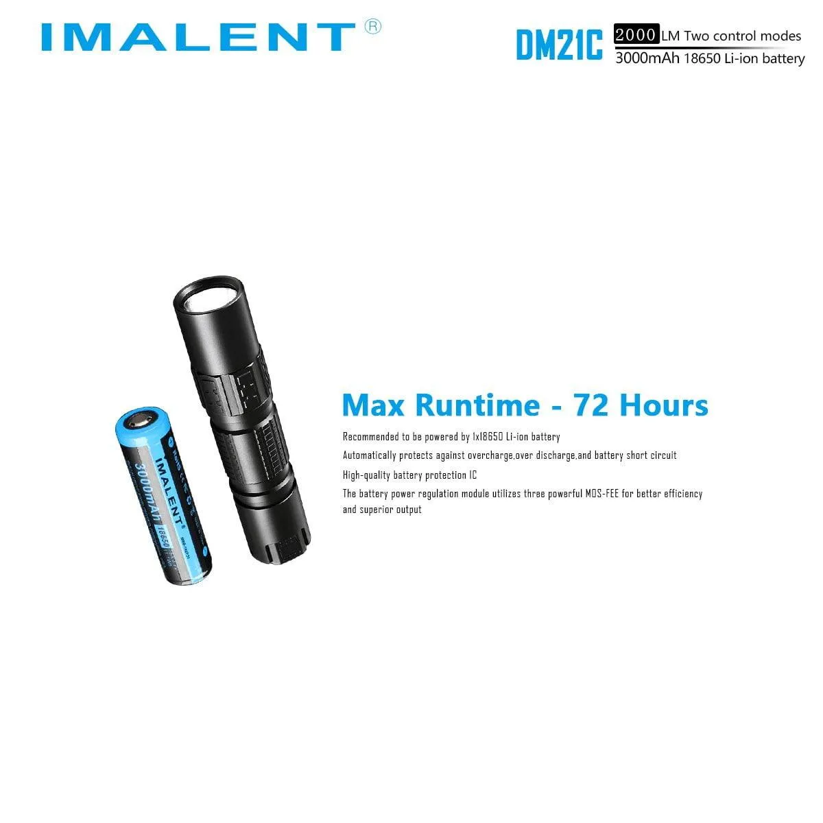 IMALENT DM21C tactical flashlight