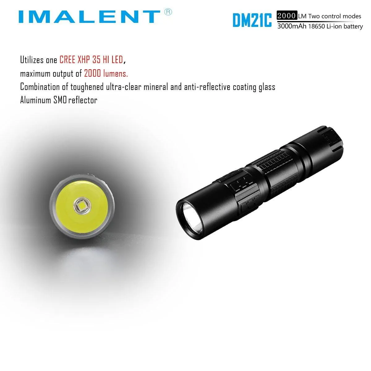 IMALENT DM21C tactical flashlight