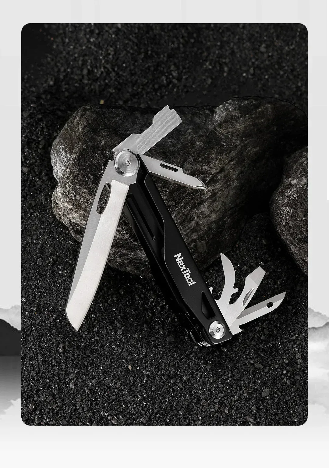 NexTool 12-in-1 Multi-tool Folding Knife Outdoor Pocket Knife Survival Kit Scissors Hand Tools Screwdriver EDC Equipment