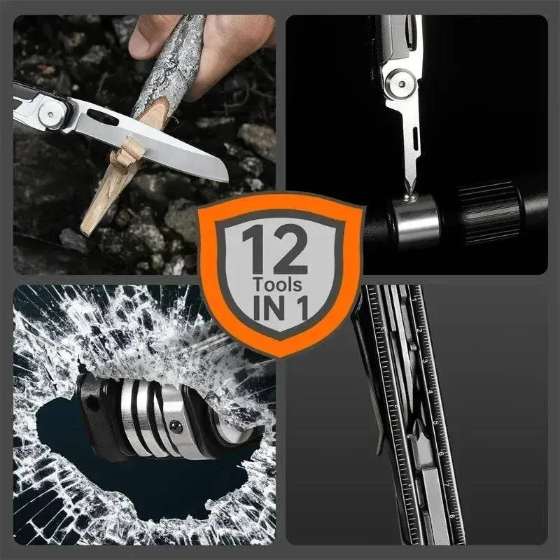 NexTool 12-in-1 Multi-tool Folding Knife Outdoor Pocket Knife Survival Kit Scissors Hand Tools Screwdriver EDC Equipment
