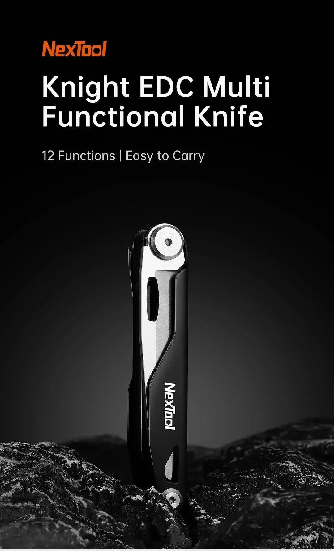 NexTool 12-in-1 Multi-tool Folding Knife Outdoor Pocket Knife Survival Kit Scissors Hand Tools Screwdriver EDC Equipment