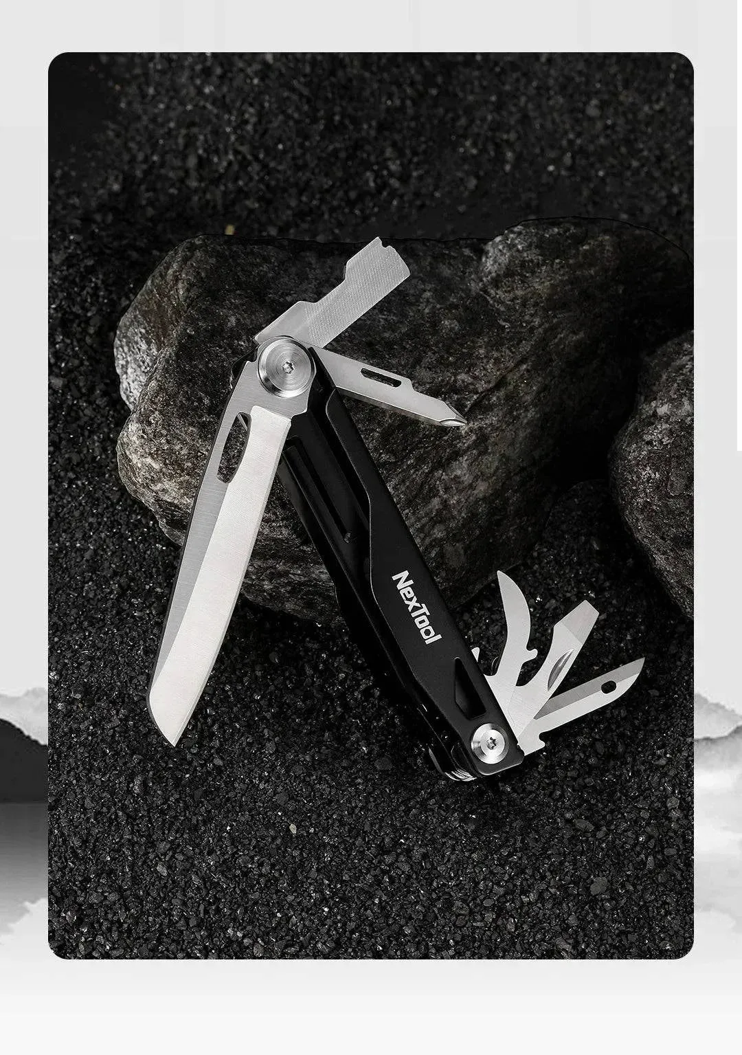 NexTool 12-in-1 Multi-tool Folding Knife Outdoor Pocket Knife Survival Kit Scissors Hand Tools Screwdriver EDC Equipment