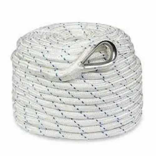 Polyamide Rope (SH18 Hook &amp; End Stop Knob) - High-Strength, CE-Approved | White Polyamide lifeline rope 14mm
