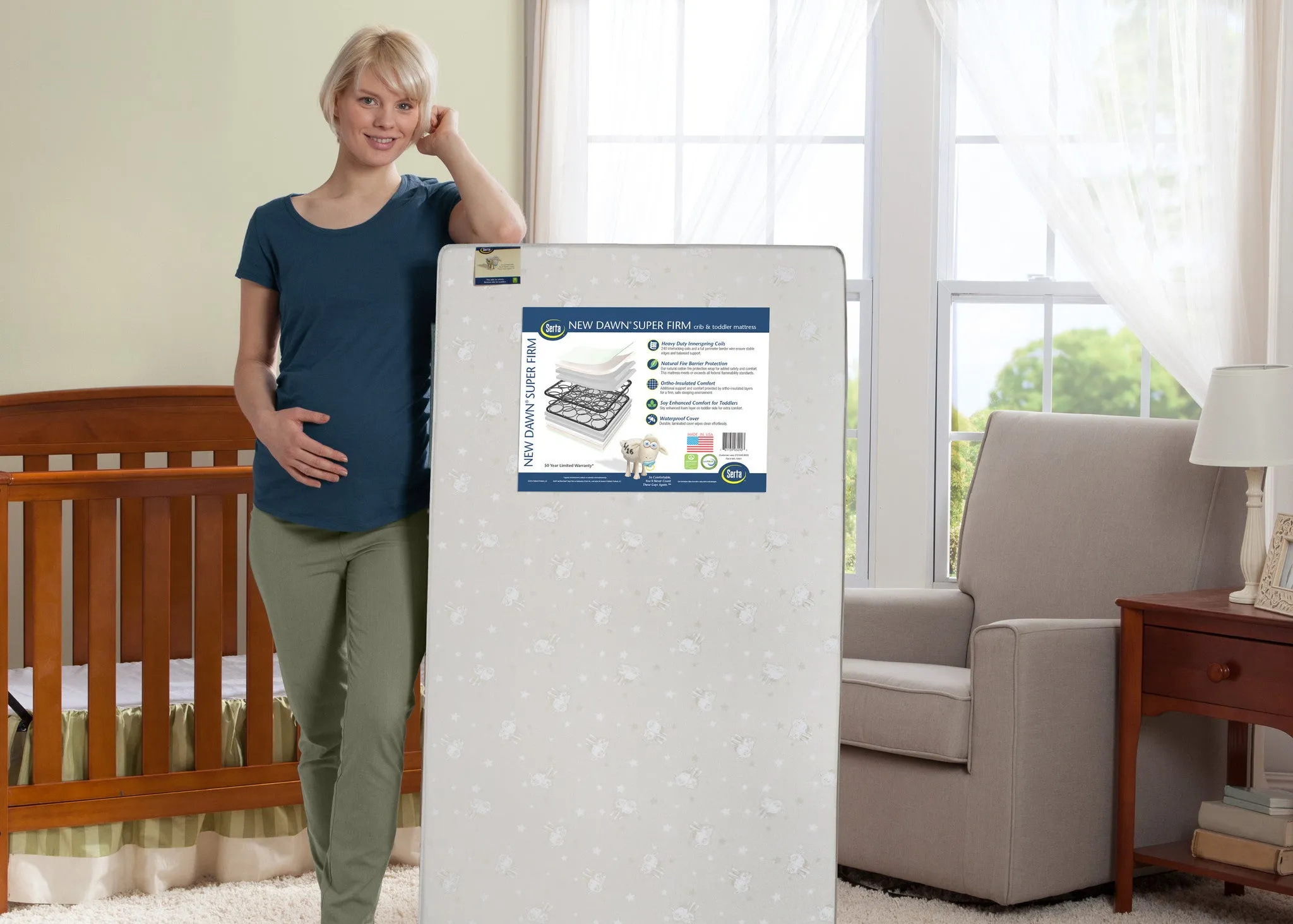 Serta New Dawn® Super Firm Crib & Toddler Mattress