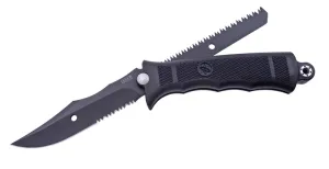 SOG Revolver Seal Fixed Blade & Saw w/ Nylon Sheath - FX21-N