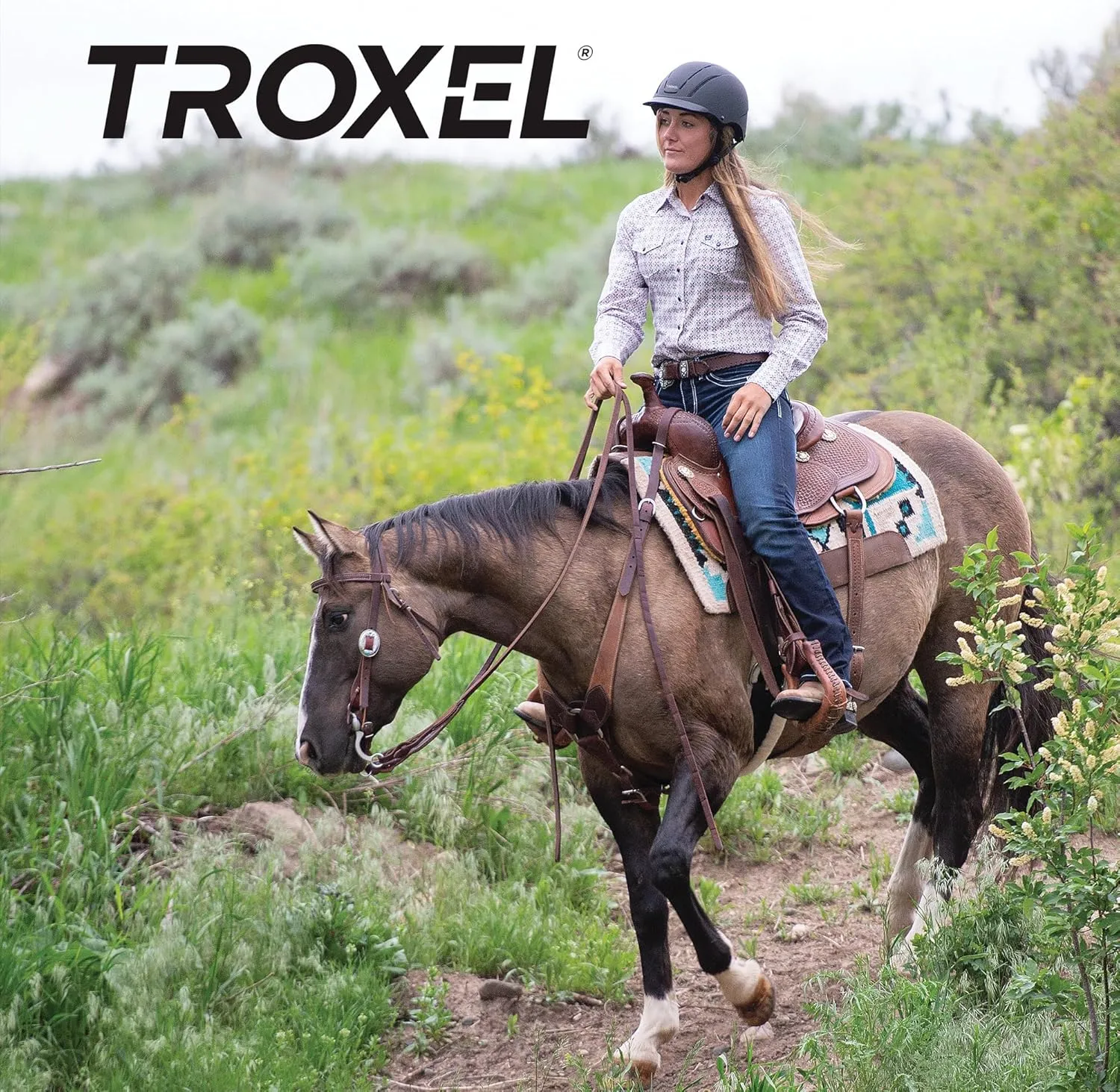 Troxel Dynasty Ultralight Horse Riding Helmet, Low-Profile, Adjustable Design, Safety Horseback Riding Gear