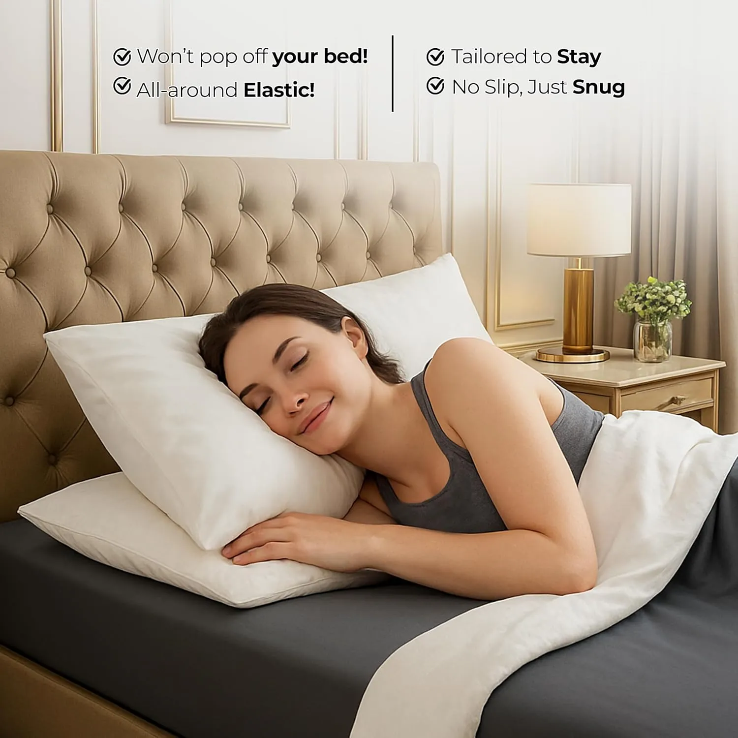 Utopia Bedding Queen Fitted Sheet - Bottom Sheet - Deep Pocket - Soft Microfiber - Shrinkage and Fade Resistant - Easy Care -1 Fitted Sheet Only (Grey)