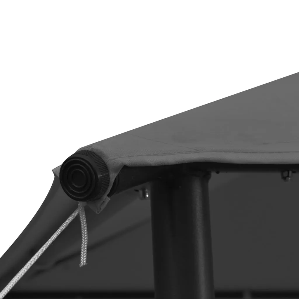 vidaXL Gazebo 3x3 m Anthracite Fabric and Steel 180 g/m²